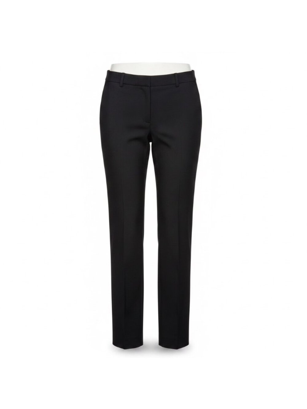 St. John Caviar Womens Black Pants Elegant Wide Leg Size 10